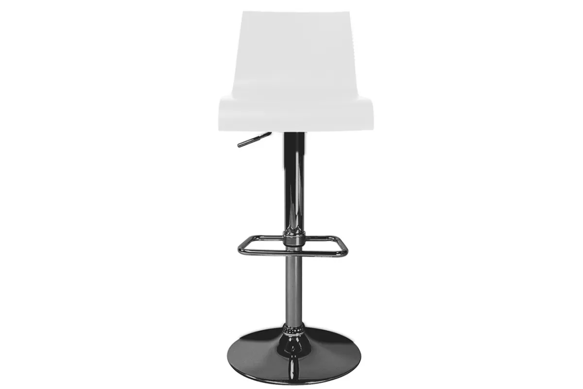 Miliboo Taburetes De Bar-Lote de 2 taburetes de bar NEWSURF de color blanco