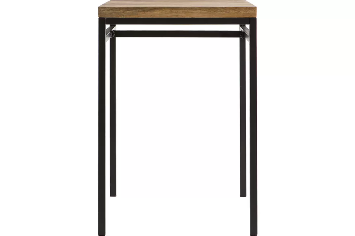 Miliboo Mesas Altas/de Bar-Mesa alta cuadrada en madera de mango y metal negro YPSTER