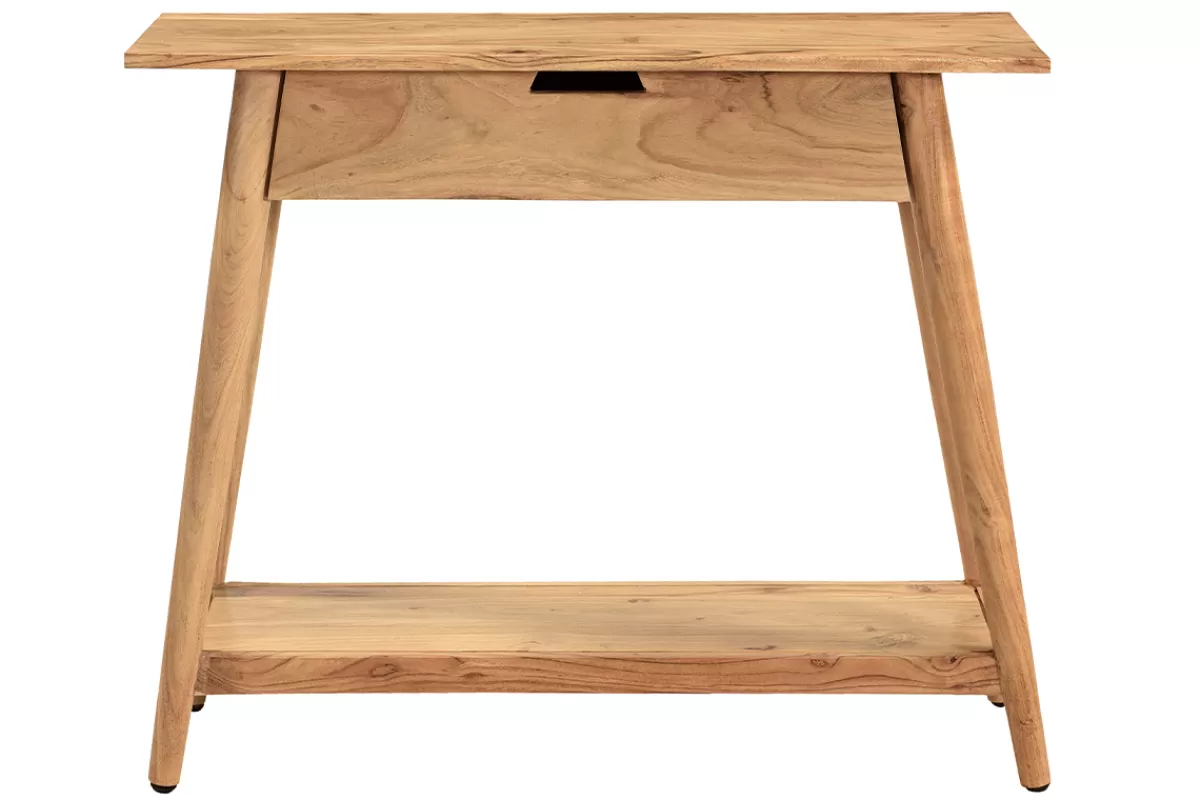Miliboo Consolas-Mesa consola de acacia maciza 90 cm FRANKLIN
