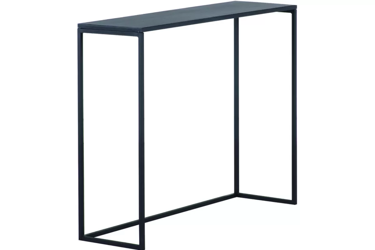 Miliboo Consolas | Mueble Recibidor-Mesa consola industrial metal negro L100 cm KARL