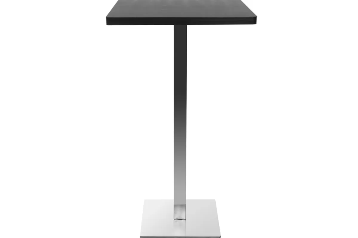 Miliboo Mesas Altas/de Bar-Mesa de bar diseño cuadrado negro pata central JORY