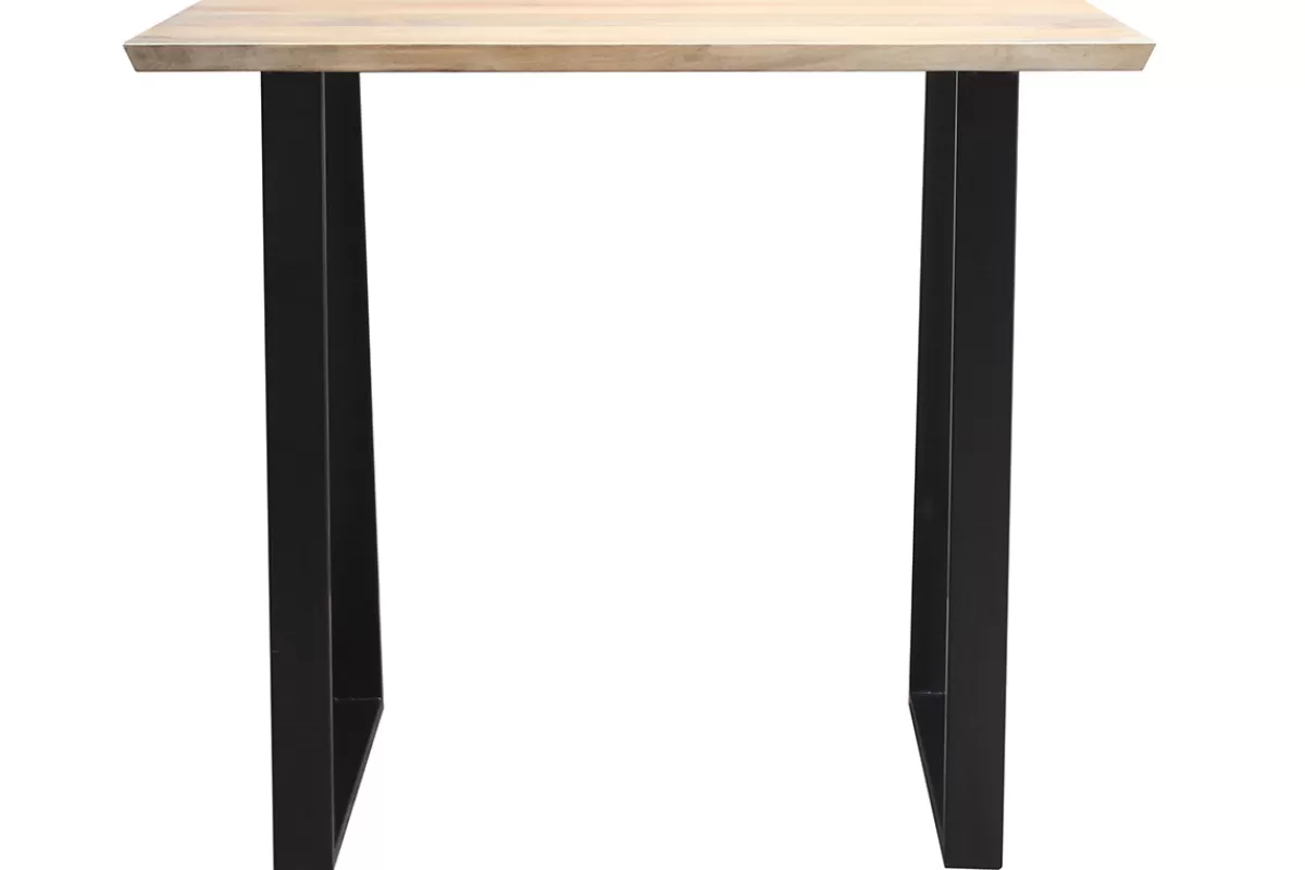 Miliboo Mesas Altas/de Bar-Mesa de bar en mango y metal negro L120 cm VIJAY