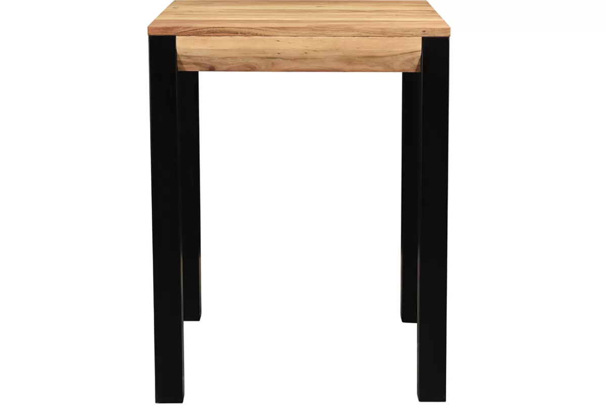 Miliboo Mesas Altas/de Bar-Mesa de bar extensible en acacia y metal L80-135 cm TRAP