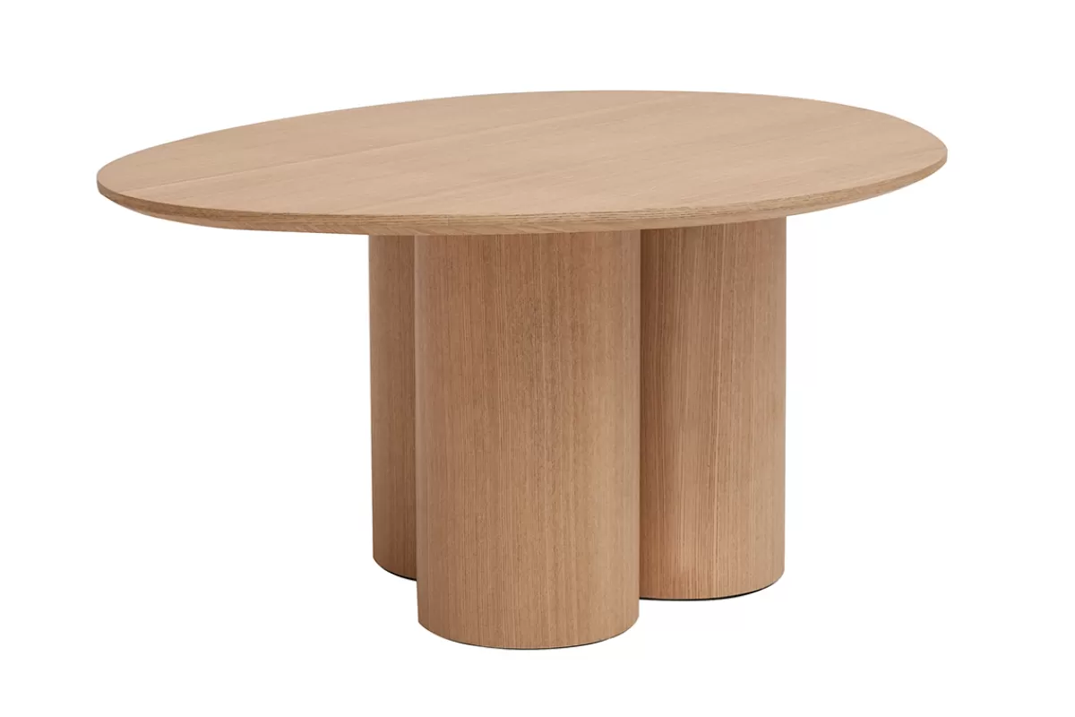 Miliboo Mesas De Salón-Mesa de centro de diseño de madera clara HOLLEN