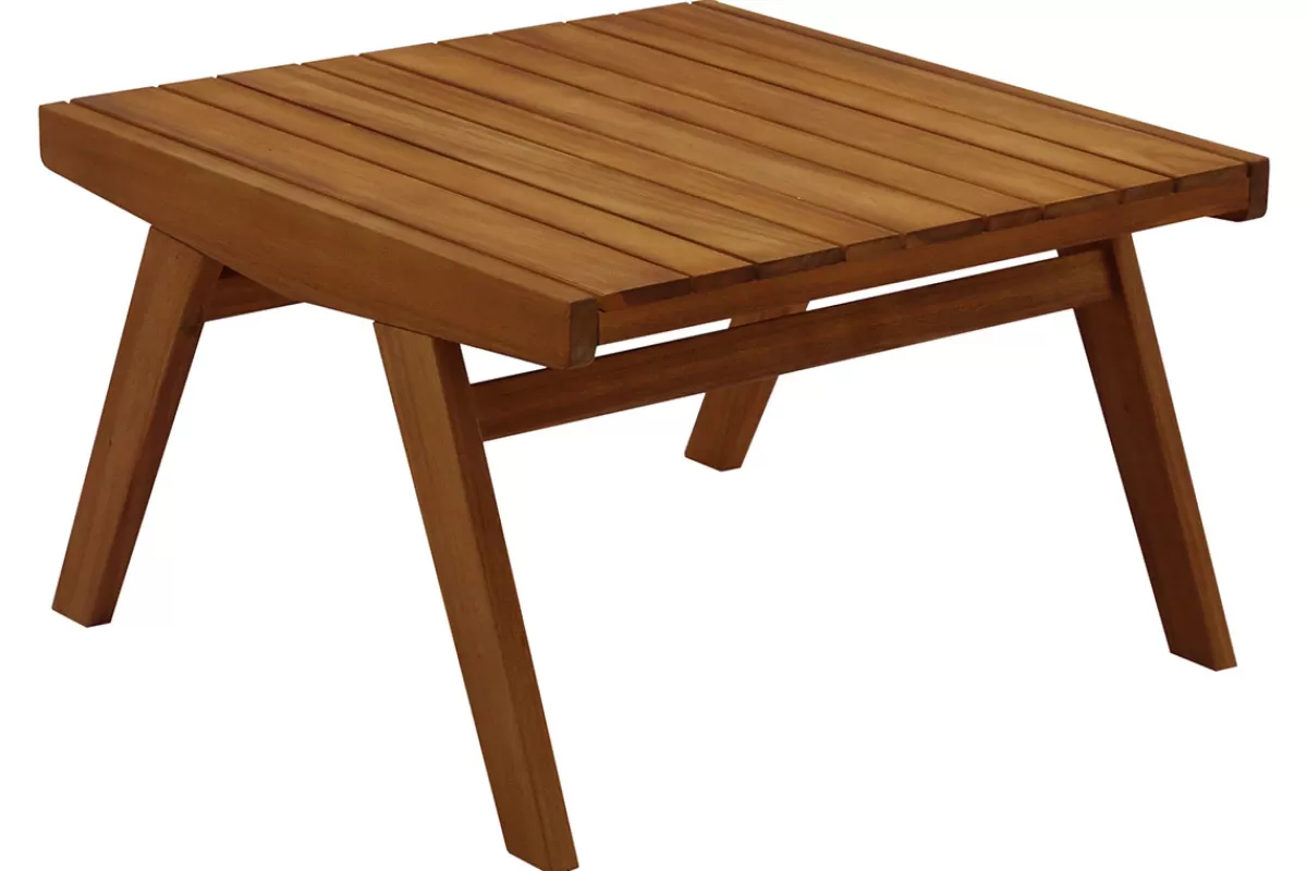 Miliboo Mesa De Jardín-Mesa de centro de jardín de madera maciza TIDAK