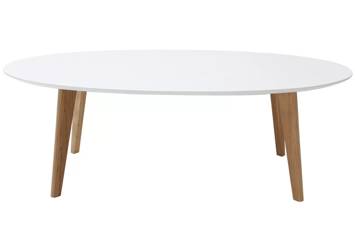 Miliboo Mesas De Salón-Mesa de centro diseño blanco L120 cm EKKA