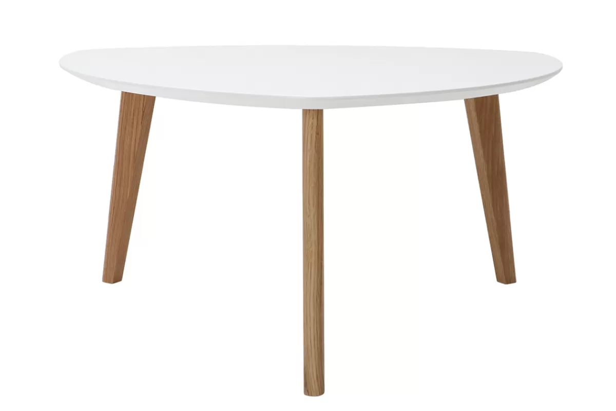 Miliboo Mesas De Salón-Mesa de centro diseño blanco L80 cm EKKA