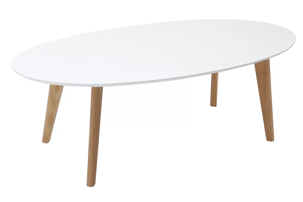 Miliboo Mesas De Salón-Mesa de centro diseño blanco L120 cm EKKA