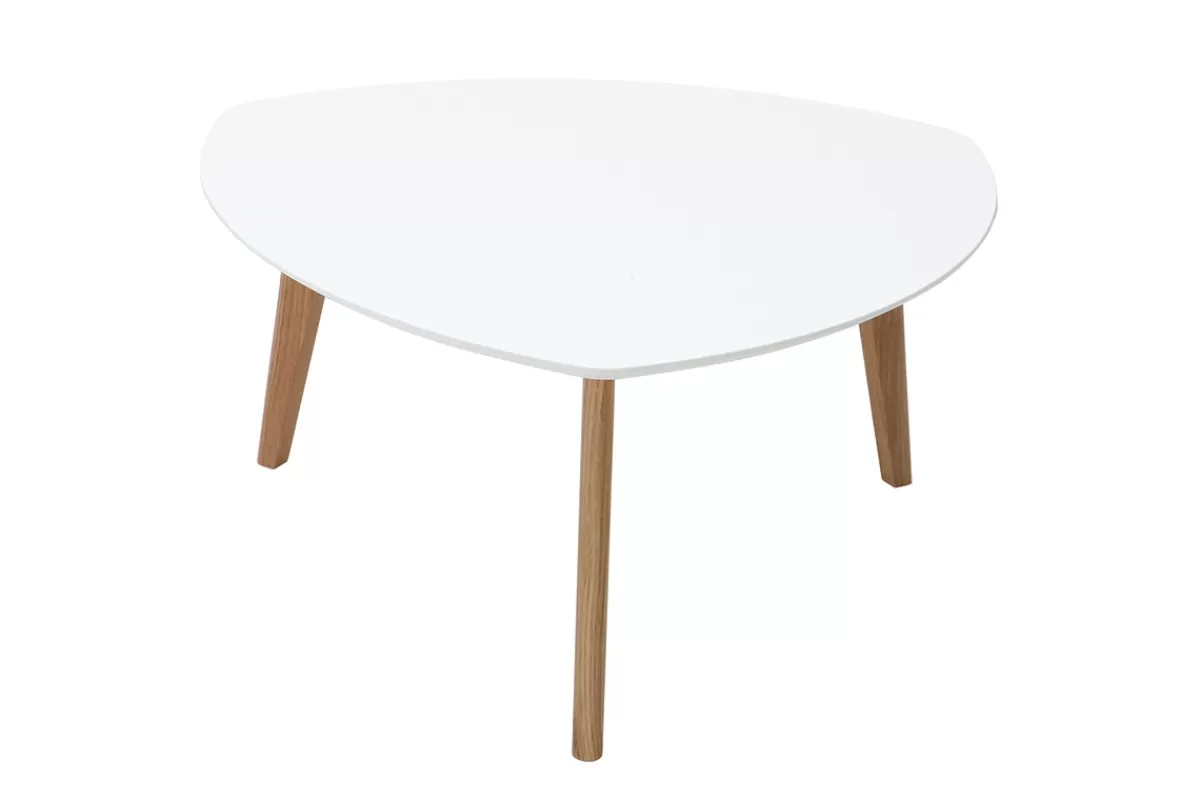 Miliboo Mesas De Salón-Mesa de centro diseño blanco L80 cm EKKA