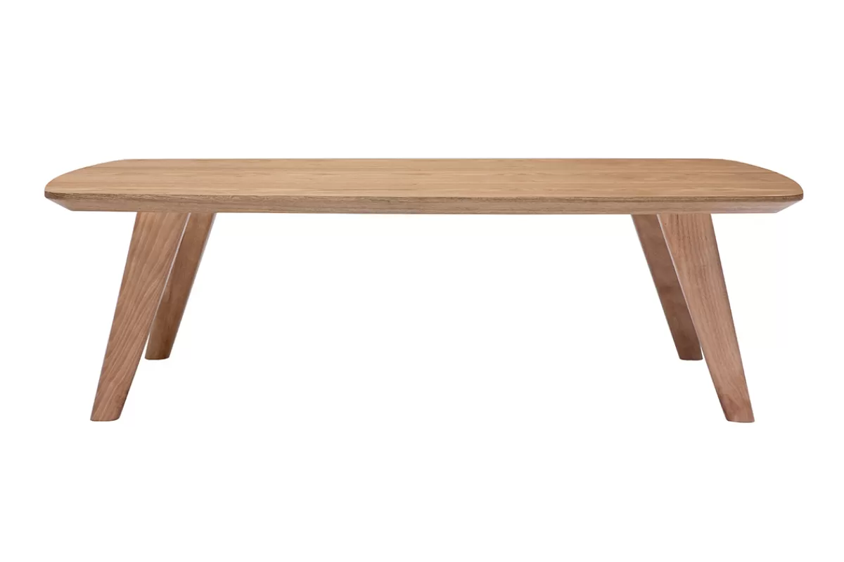 Miliboo Mesas De Salón-Mesa de centro nórdica de fresno 120 cm FIFTIES