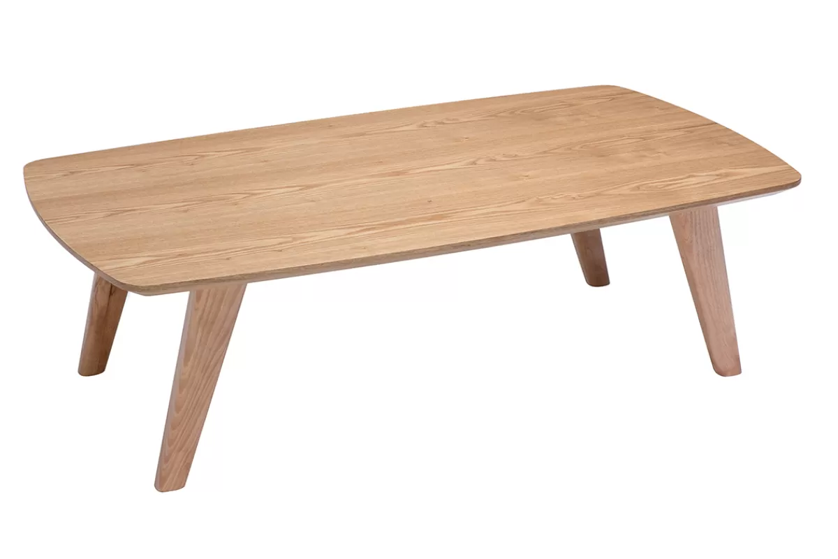 Miliboo Mesas De Salón-Mesa de centro nórdica de fresno 120 cm FIFTIES