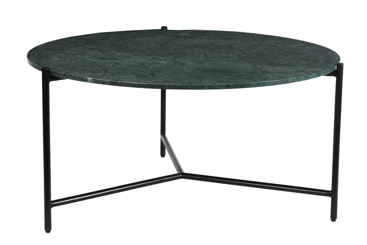 Miliboo Mesas De Salón-Mesa de centro redonda de mármol verde 90 cm diám. BUMCELLO