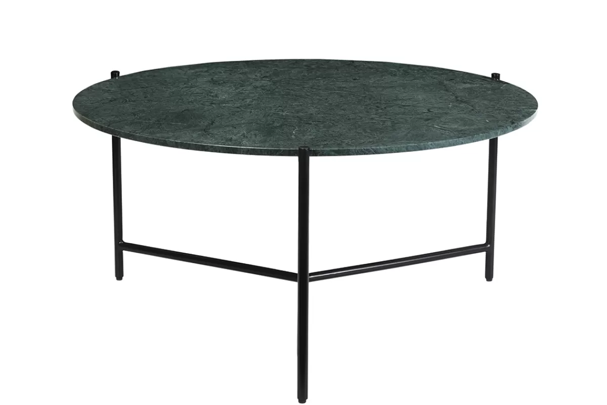 Miliboo Mesas De Salón-Mesa de centro redonda de mármol verde 90 cm diám. BUMCELLO