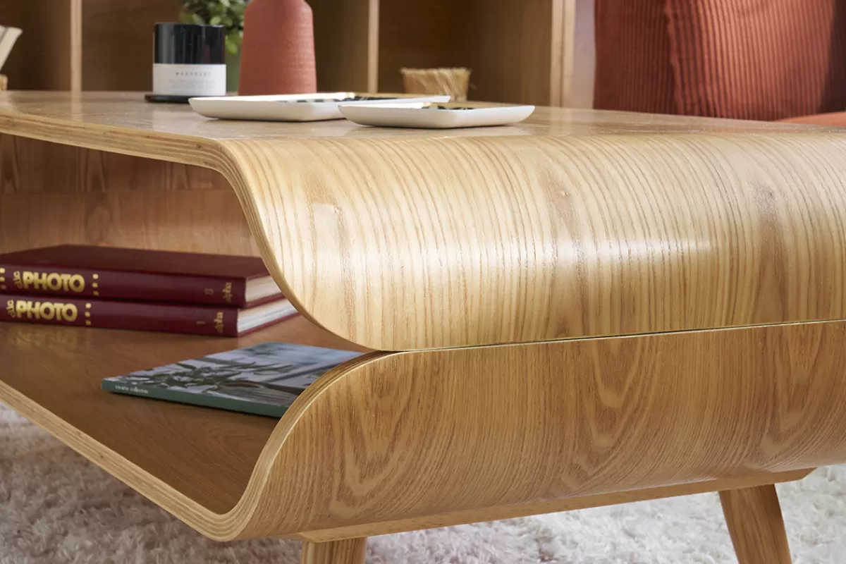 Miliboo Mesas De Salón-Mesa de centro vintage fresno TAKLA