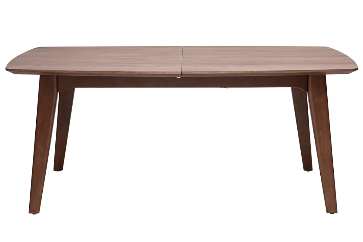 Miliboo Mesa De Comedor Fija | Mesa Extensible-Mesa de comedor diseño extensible nogal L180-230 FIFTIES