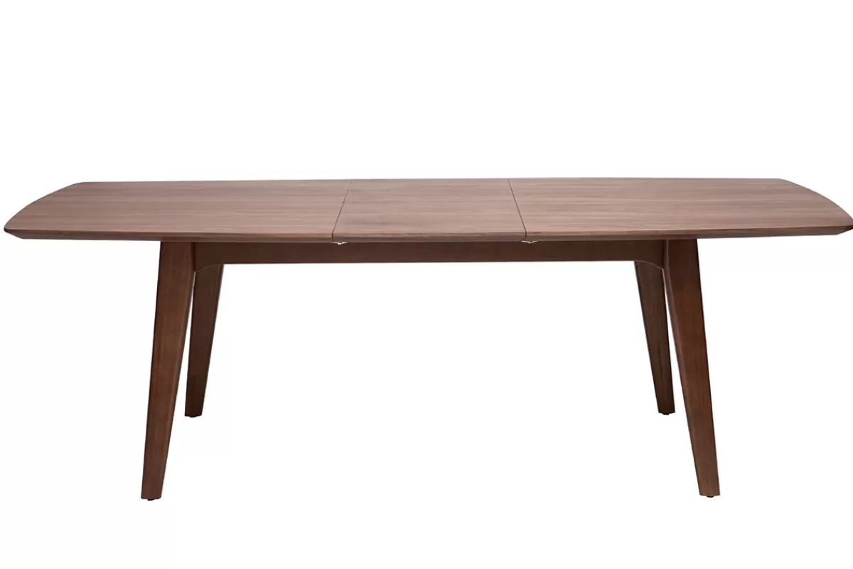 Miliboo Mesa De Comedor Fija | Mesa Extensible-Mesa de comedor diseño extensible nogal L180-230 FIFTIES