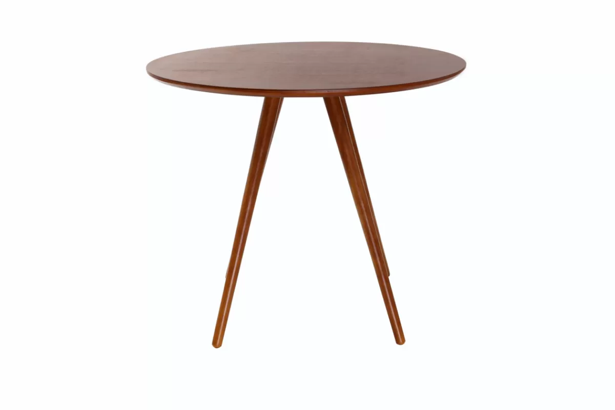Miliboo Mesa De Comedor Fija-Mesa de comedor diseño redondo nogal D90 ARTIK