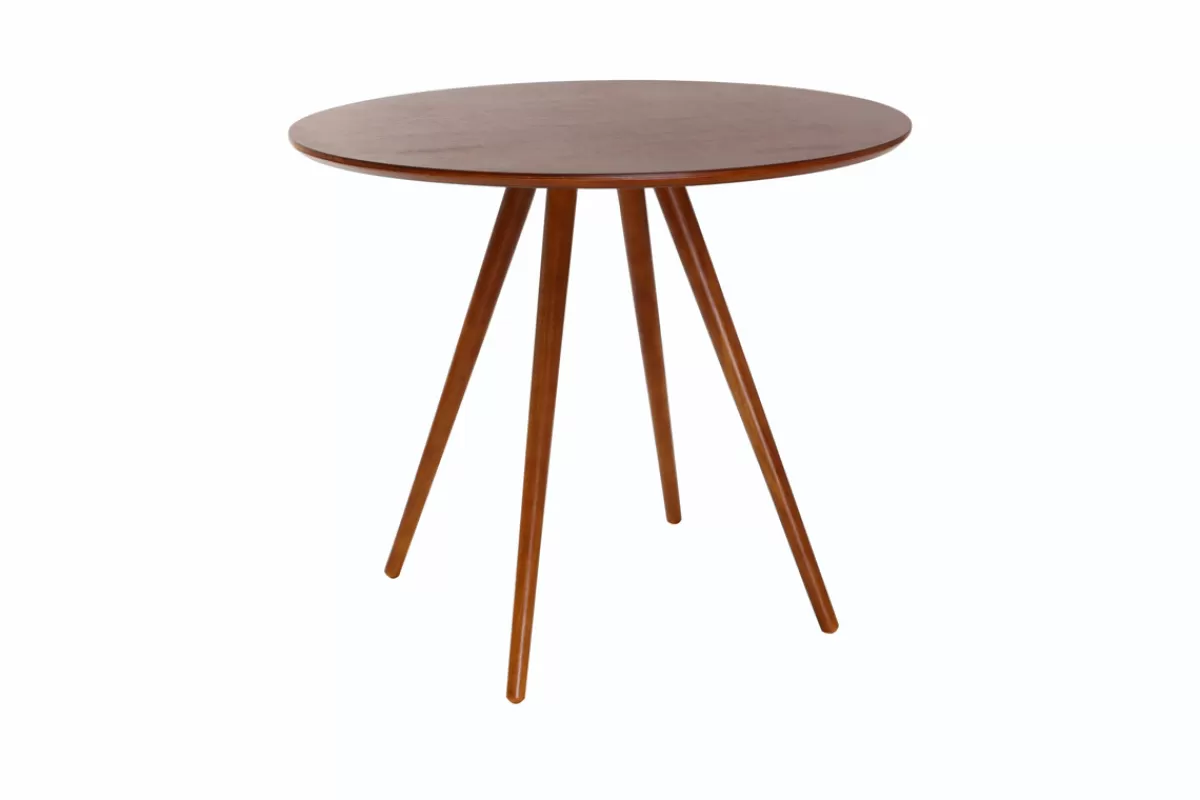 Miliboo Mesa De Comedor Fija-Mesa de comedor diseño redondo nogal D90 ARTIK
