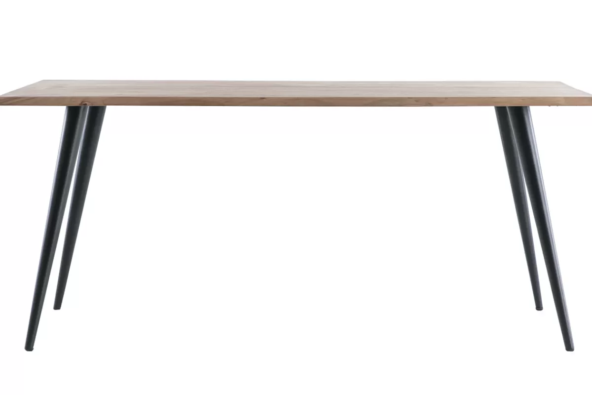 Miliboo Mesa De Comedor Fija-Mesa de comedor en acacia y metal L175 EDGE