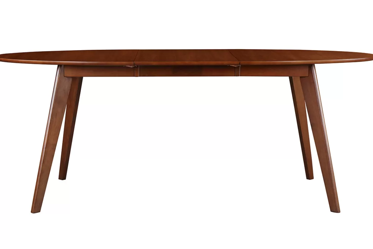 Miliboo Mesa De Comedor Fija | Mesa Extensible-Mesa de comedor extensible diseño nogal L150-200 MARIK