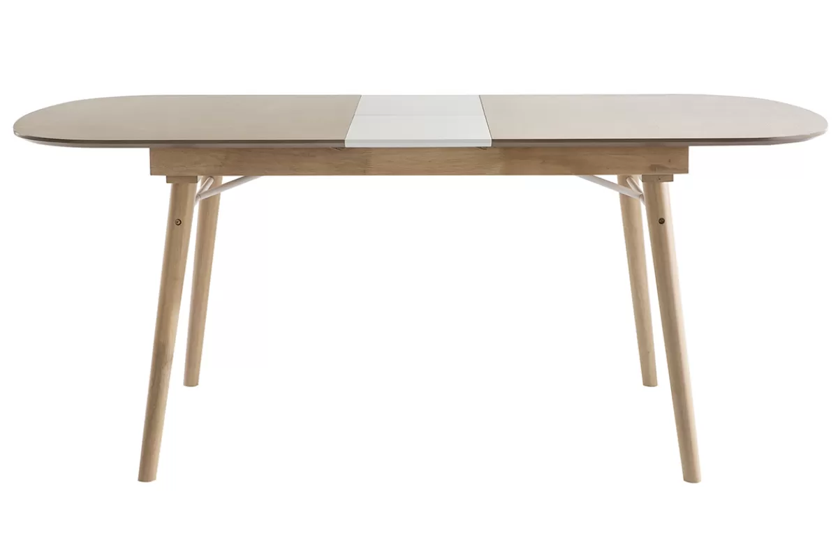 Miliboo Mesa De Comedor Fija | Mesa Extensible-Mesa de comedor extensible en madera clara L150-180 cm SHELDON