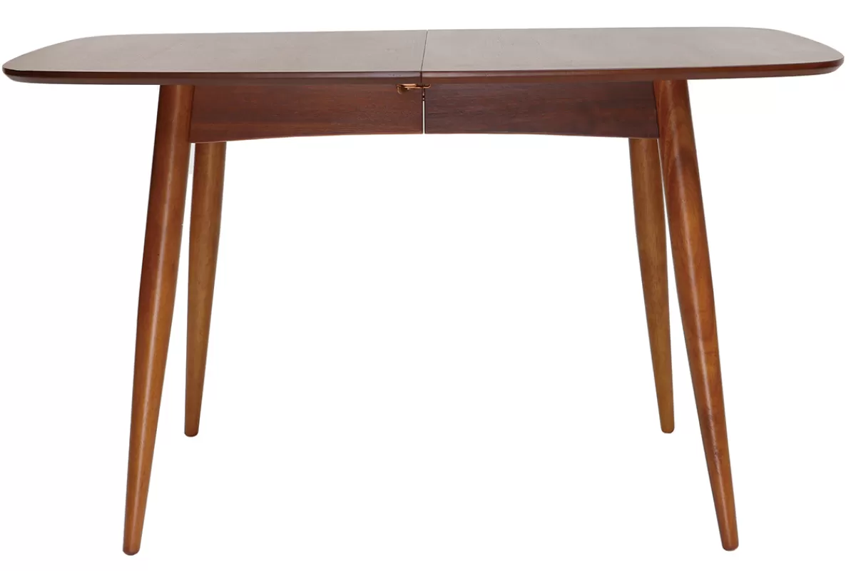 Miliboo Mesa De Comedor Fija | Mesa Extensible-Mesa de comedor extensible en nogal natural L130-160 cm NORDECO
