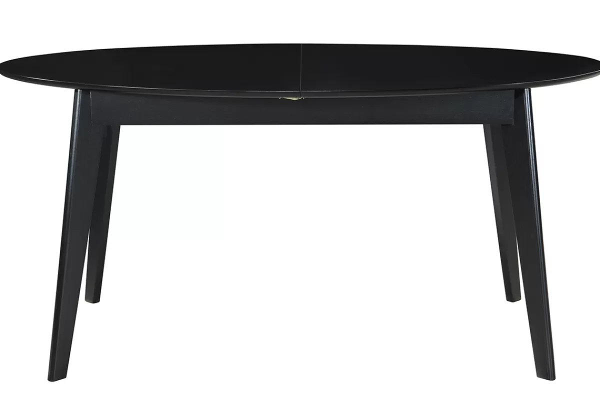 Miliboo Mesa De Comedor Fija | Mesa Extensible-Mesa de comedor extensible negra L160-200 cm MARIK