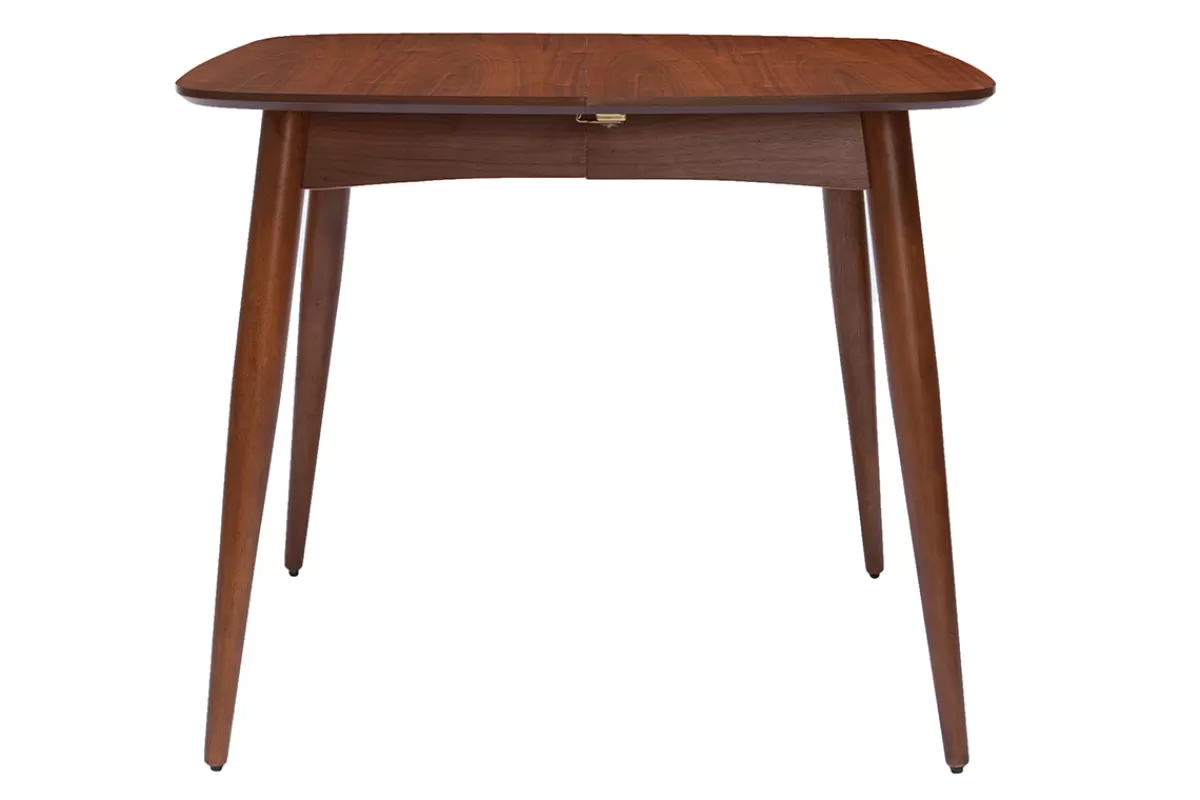 Miliboo Mesa De Comedor Fija | Mesa Extensible-Mesa de comedor extensible nogal L90-130 cm NORDECO
