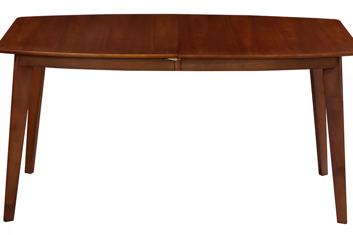Miliboo Mesa De Comedor Fija | Mesa Extensible-Mesa de comedor extensible nórdica nogal L150-200 LEENA