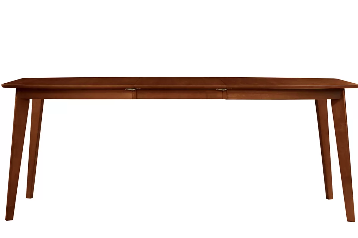 Miliboo Mesa De Comedor Fija | Mesa Extensible-Mesa de comedor extensible nórdica nogal L150-200 LEENA