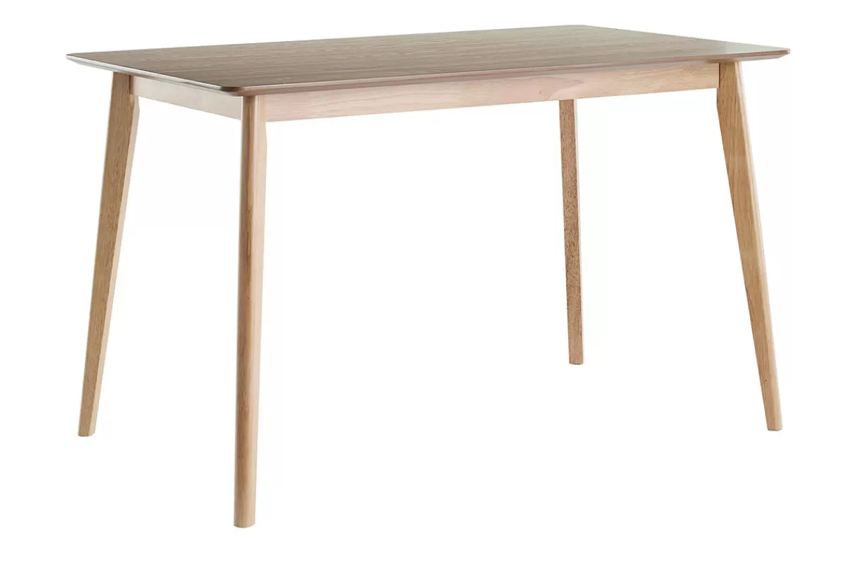 Miliboo Mesa De Comedor Fija-Mesa de comedor nórdica con acabado fresno 120 cm ELION
