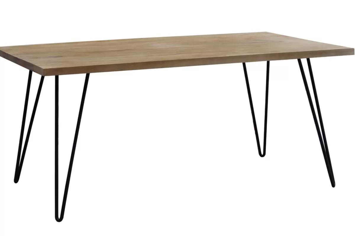 Miliboo Mesa De Comedor Fija-Mesa de comedor rectangular mango L160 cm VIBES