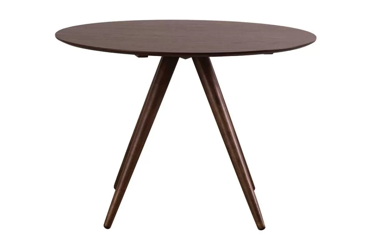 Miliboo Mesa De Comedor Fija-Mesa de comedor redonda diseño nogal D106 WALFORD