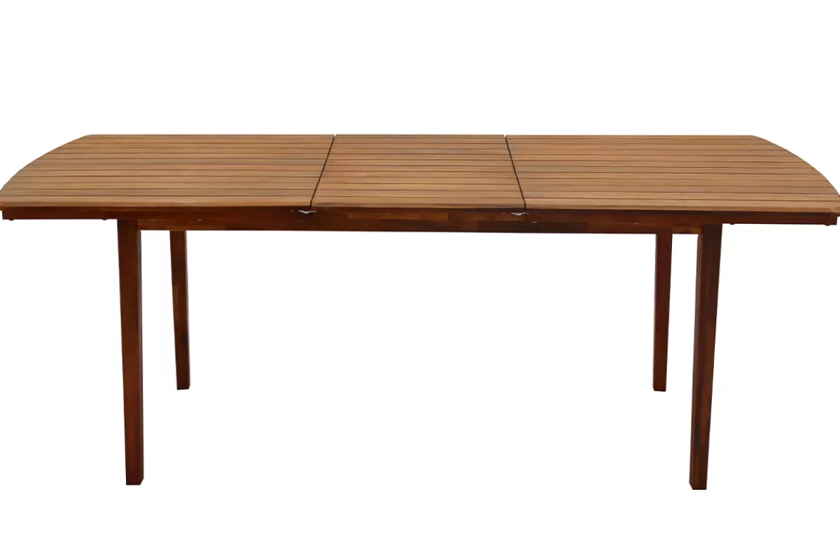 Miliboo Mesa De Jardín-Mesa de jardín extensible de acacia maciza 4/8 personas CANOPEE