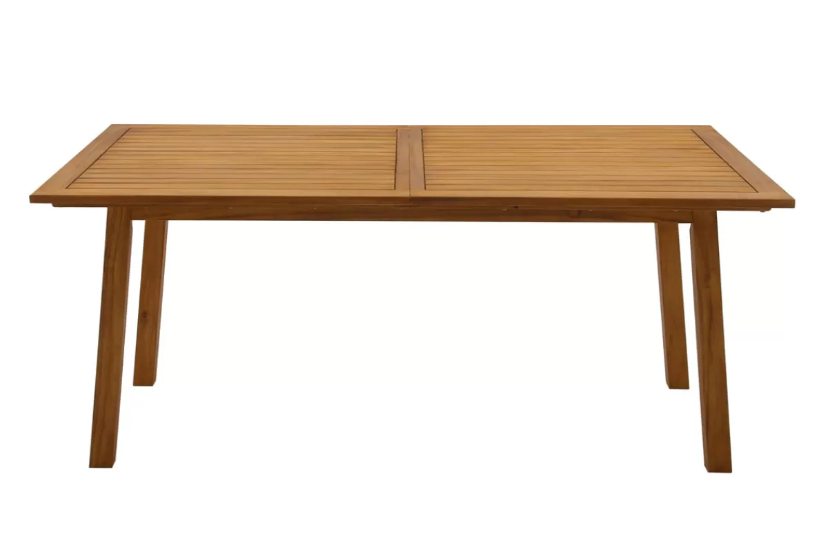 Miliboo Mesa De Comedor Fija | Mesa De Jardín-Mesa de jardín extensible de madera maciza 180-240 cm MAYEL