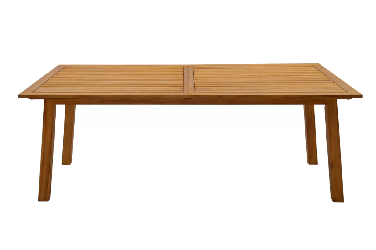 Miliboo Mesa De Comedor Fija | Mesa De Jardín-Mesa de jardín extensible de madera maciza 210-300 cm MAYEL