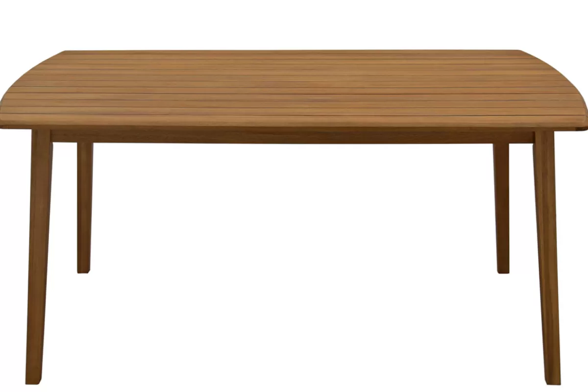 Miliboo Mesa De Jardín-Mesa de jardín rectangular de madera maciza 160 cm CANOPEE