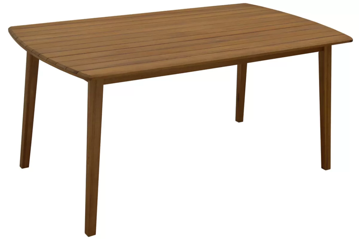 Miliboo Mesa De Jardín-Mesa de jardín rectangular de madera maciza 160 cm CANOPEE