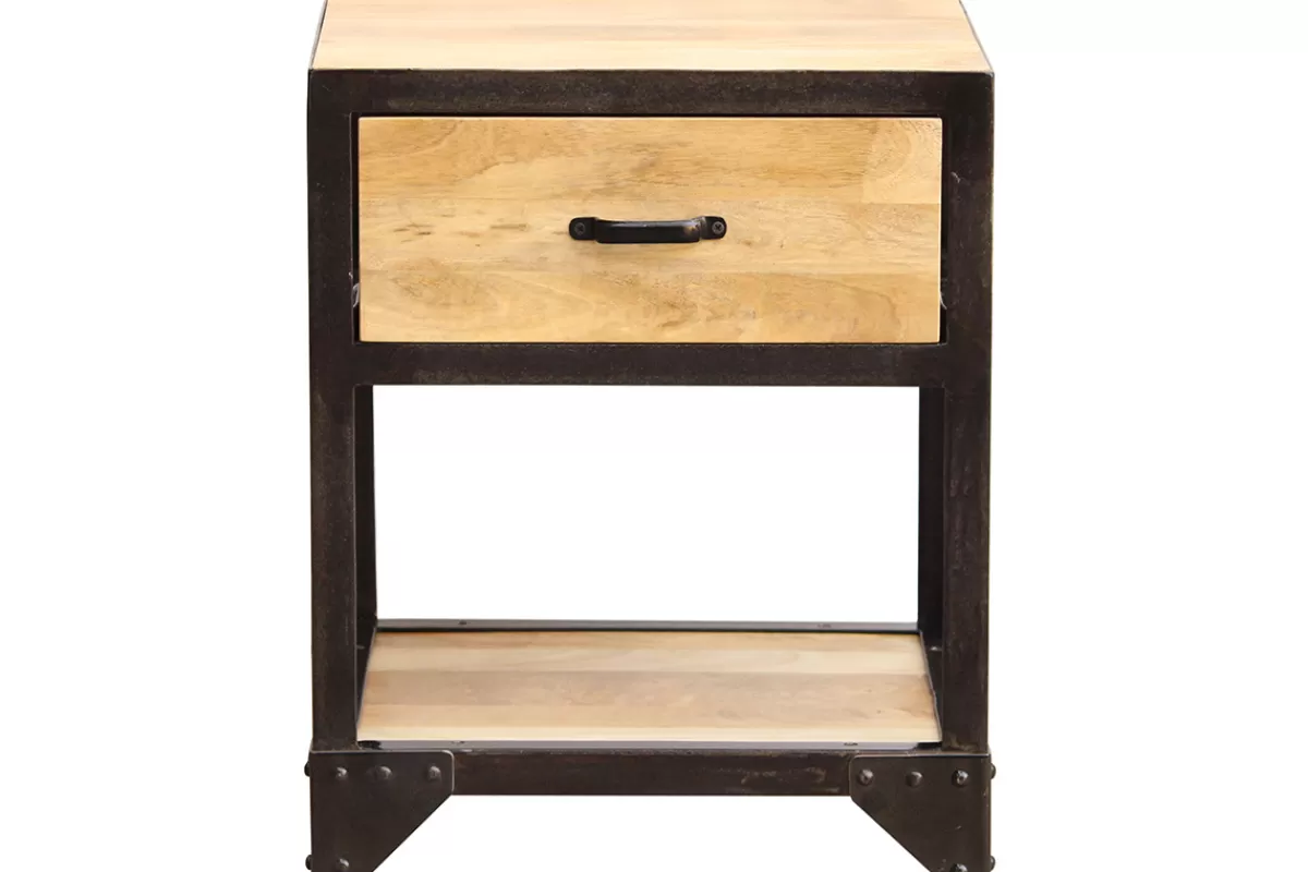 Miliboo Mesillas De Noche-Mesa de noche diseño industrial INDUSTRIA