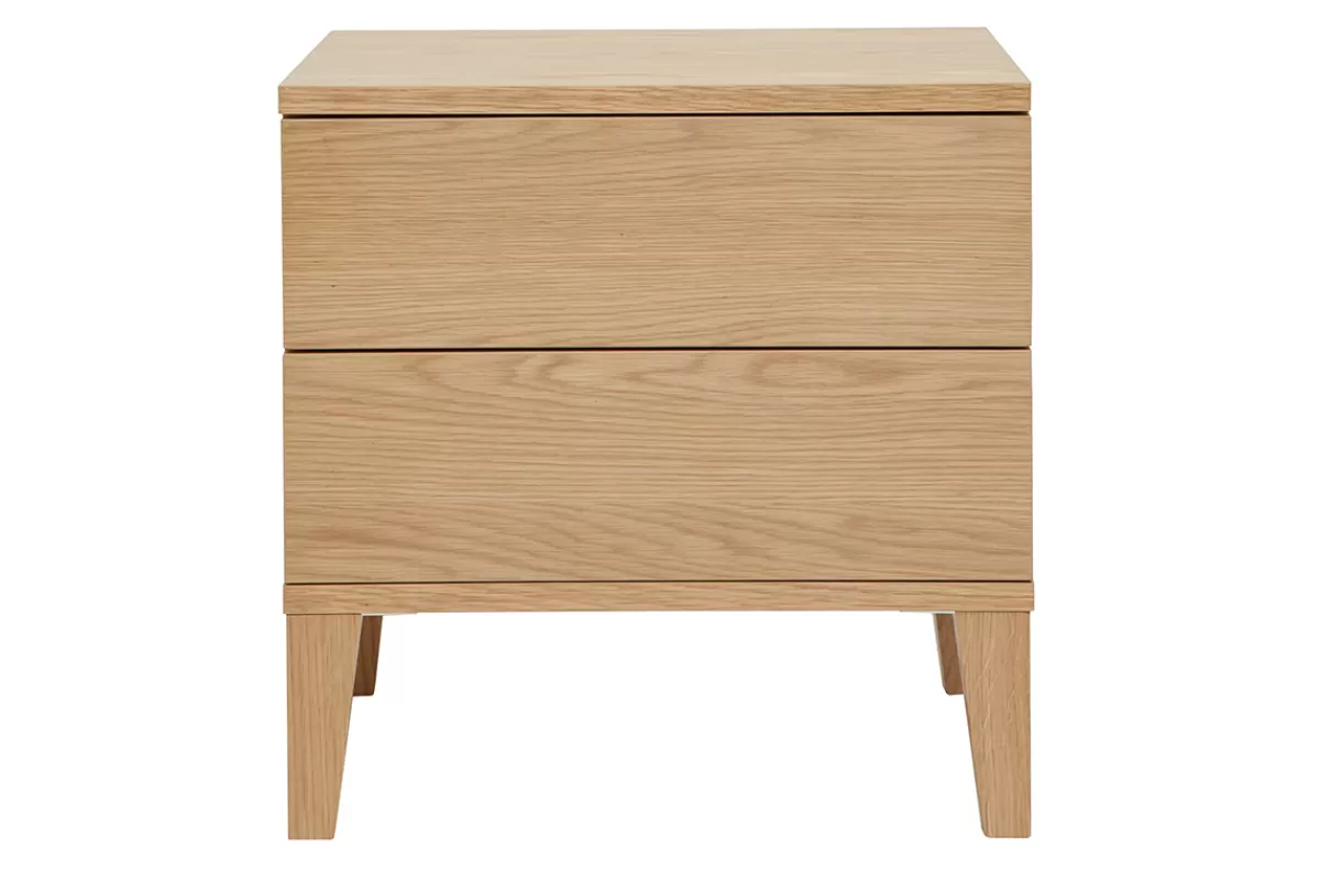 Miliboo Mesillas De Noche-Mesilla de noche nórdica de madera clara FREDDY