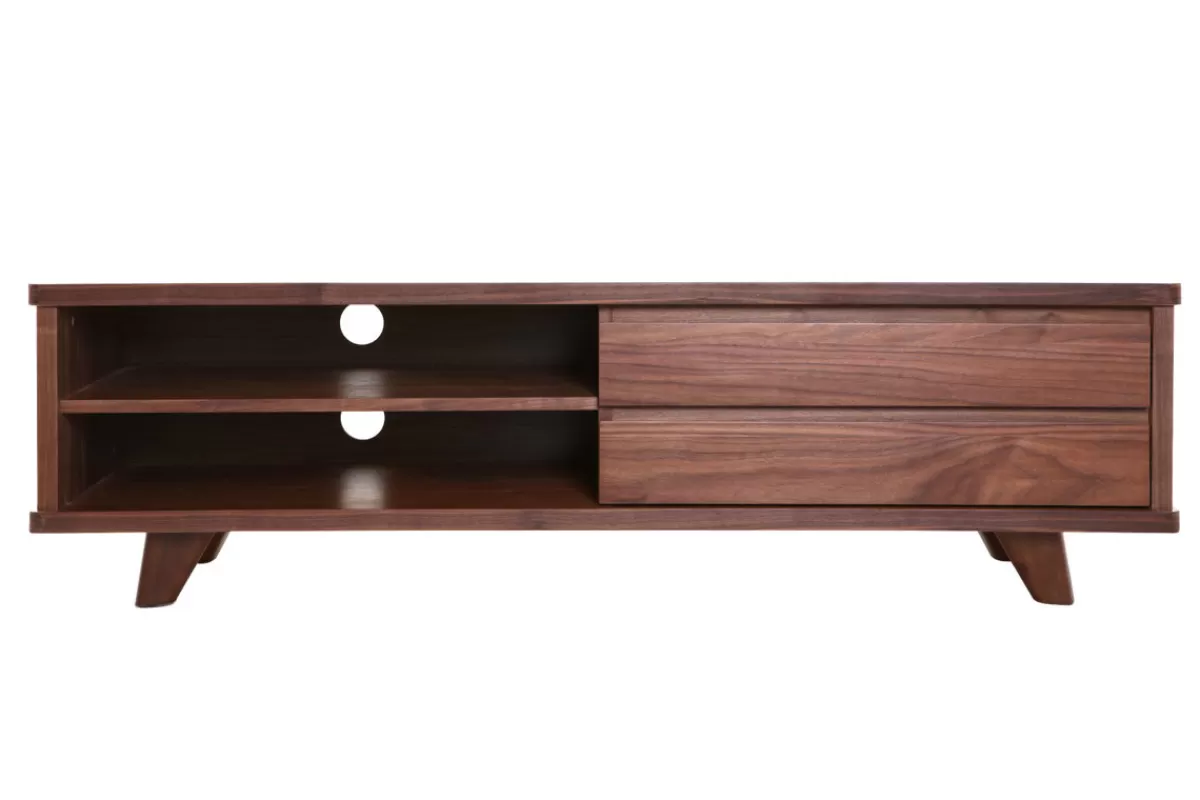 Miliboo Mueble Tv De Diseño-Mueble TV diseño nogal FIFTIES