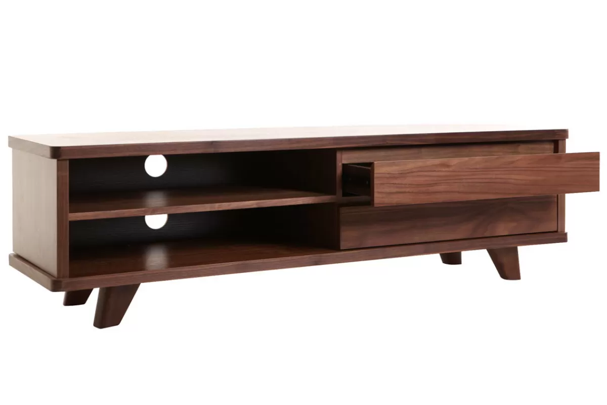 Miliboo Mueble Tv De Diseño-Mueble TV diseño nogal FIFTIES