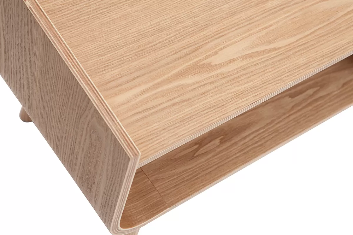 Miliboo Mueble Tv De Diseño-Mueble TV vintage madera fresno 180 cm HALLEN