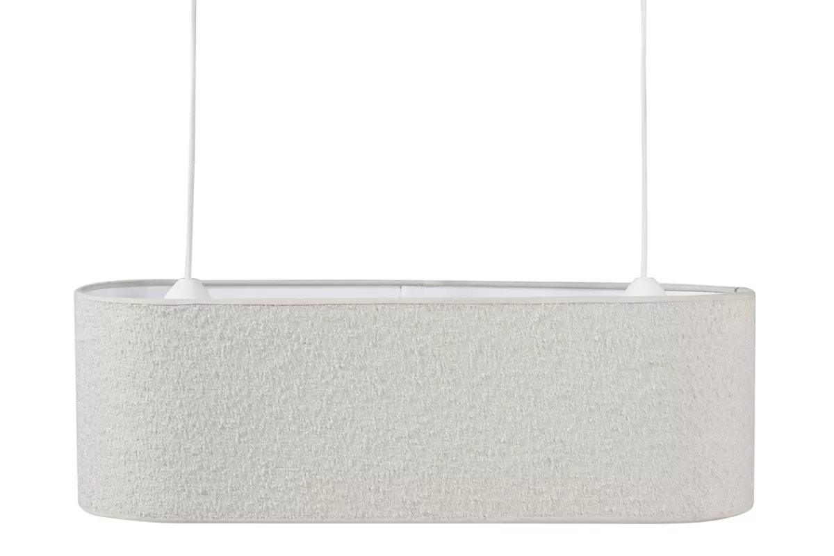 Miliboo Lámpara De Techo | Lámpara De Techo-Pantalla para lámpara de techo doble de borreguillo color crudo 62 cm TESSA