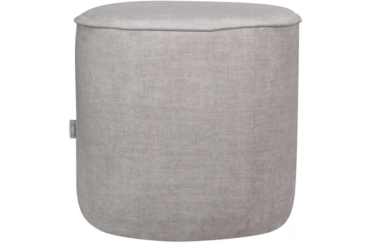 Miliboo Puffs / Reposapiés | Puffs / Reposapiés-Puf redondo de tela beige 40 cm diám. COQ