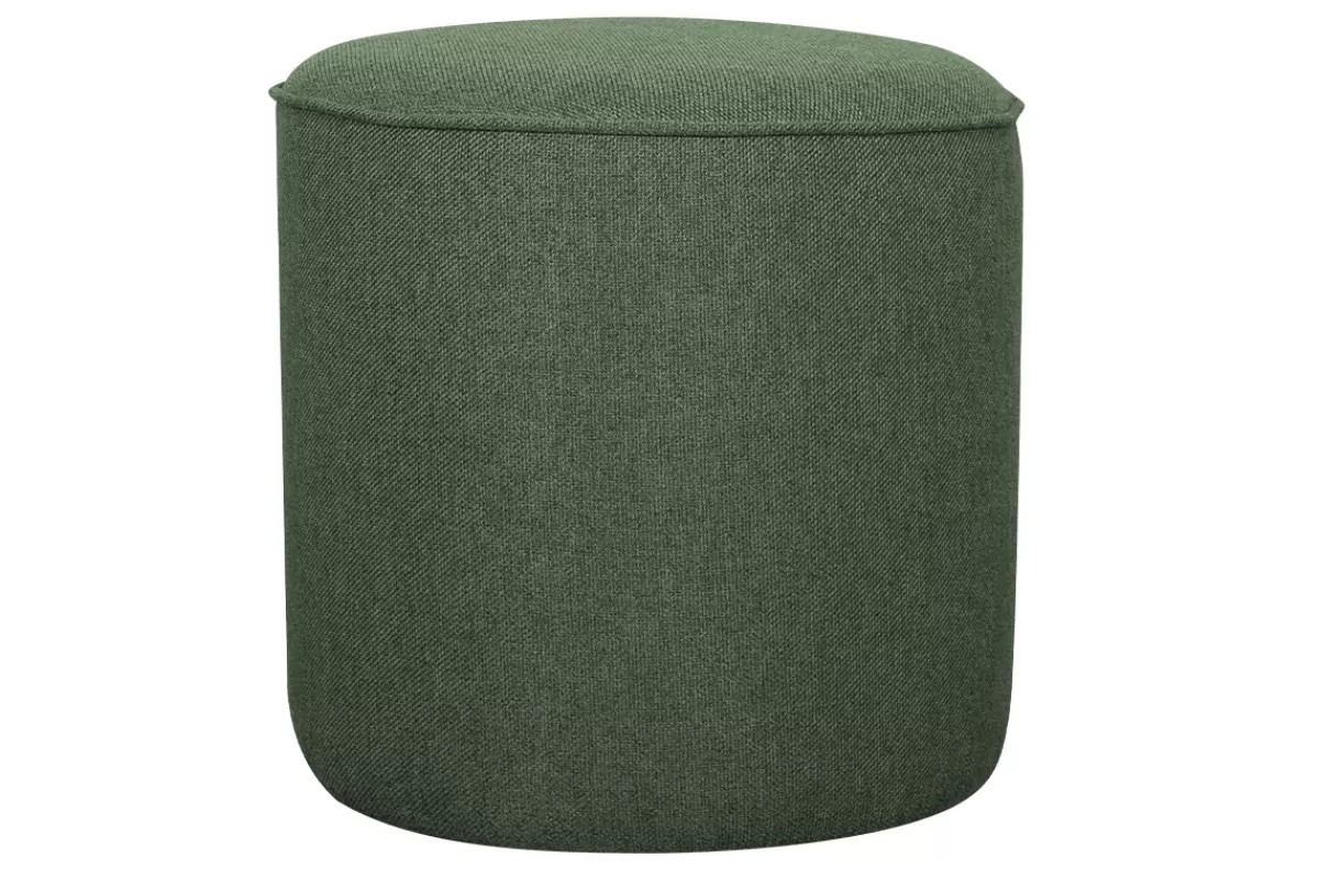 Miliboo Puffs / Reposapiés | Puffs / Reposapiés-Puf redondo de tela caqui 40 cm diám. COQ