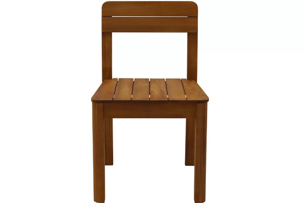 Miliboo Silla De Jardín-Set de 2 sillas de jardín de madera maciza AKIS