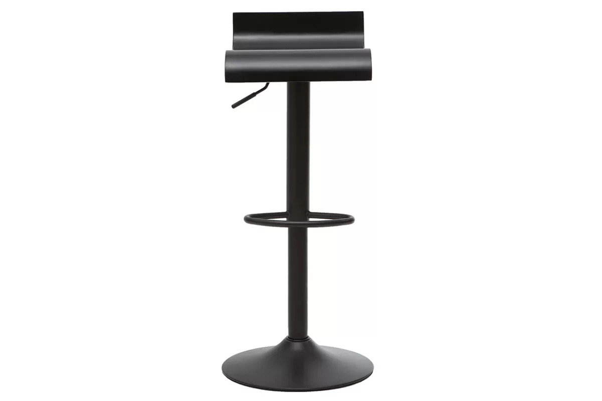 Miliboo Taburetes De Bar-Set de 2 taburetes de cocina de diseño negro SURF