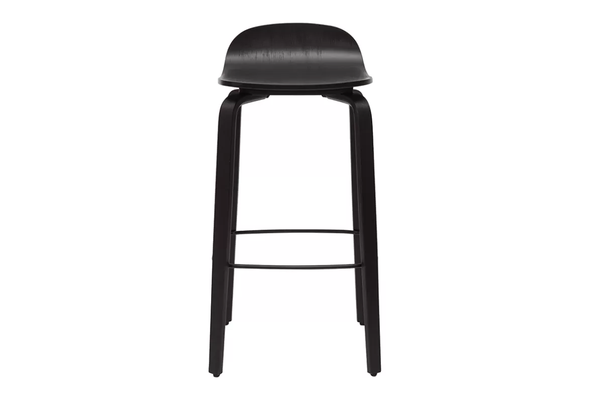 Miliboo Taburetes De Bar-Set de 2 taburetes de cocina vintage negros 68 cm OBRA
