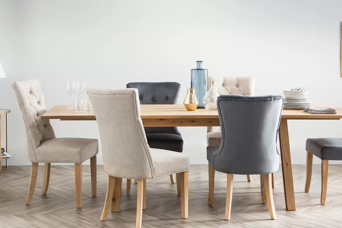 Miliboo Sillas Modernas-Silla de comedor estilo clásico tejido natural patas madera clara VOLTAIRE